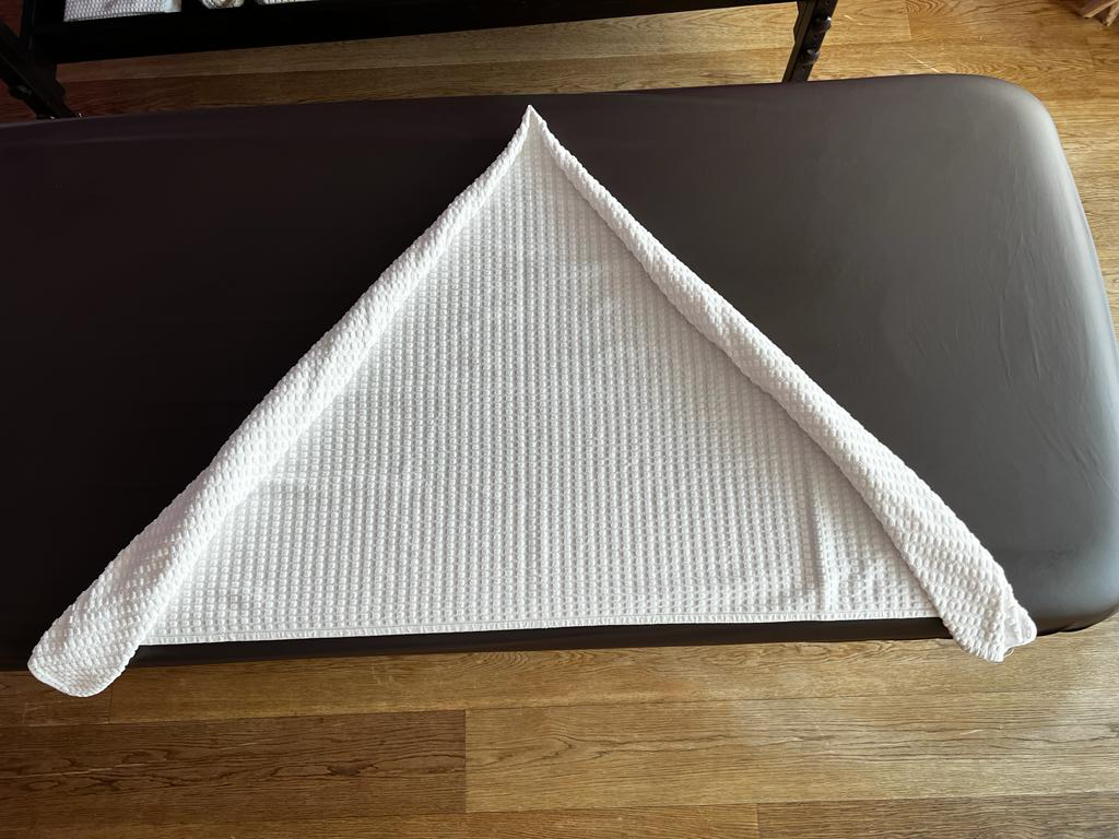 Handtuchschwan falten Schritt-für-Schritt-Anleitung