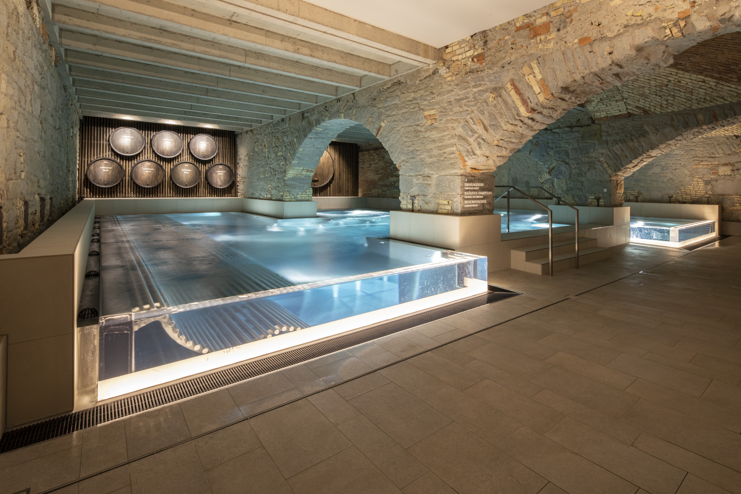 Thermalbadbereich im Hürlimannbad & Spa Zürich