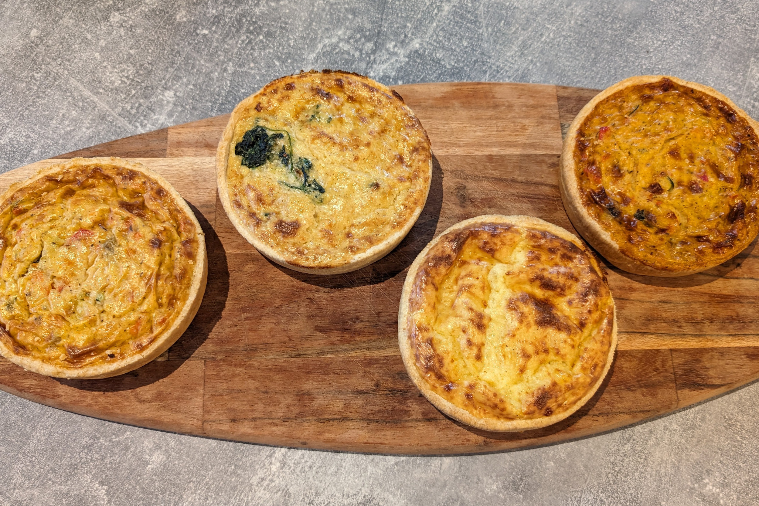 Various quiches