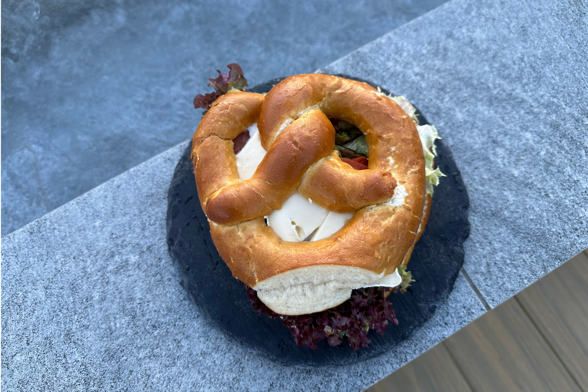 Gefüllte Brezel