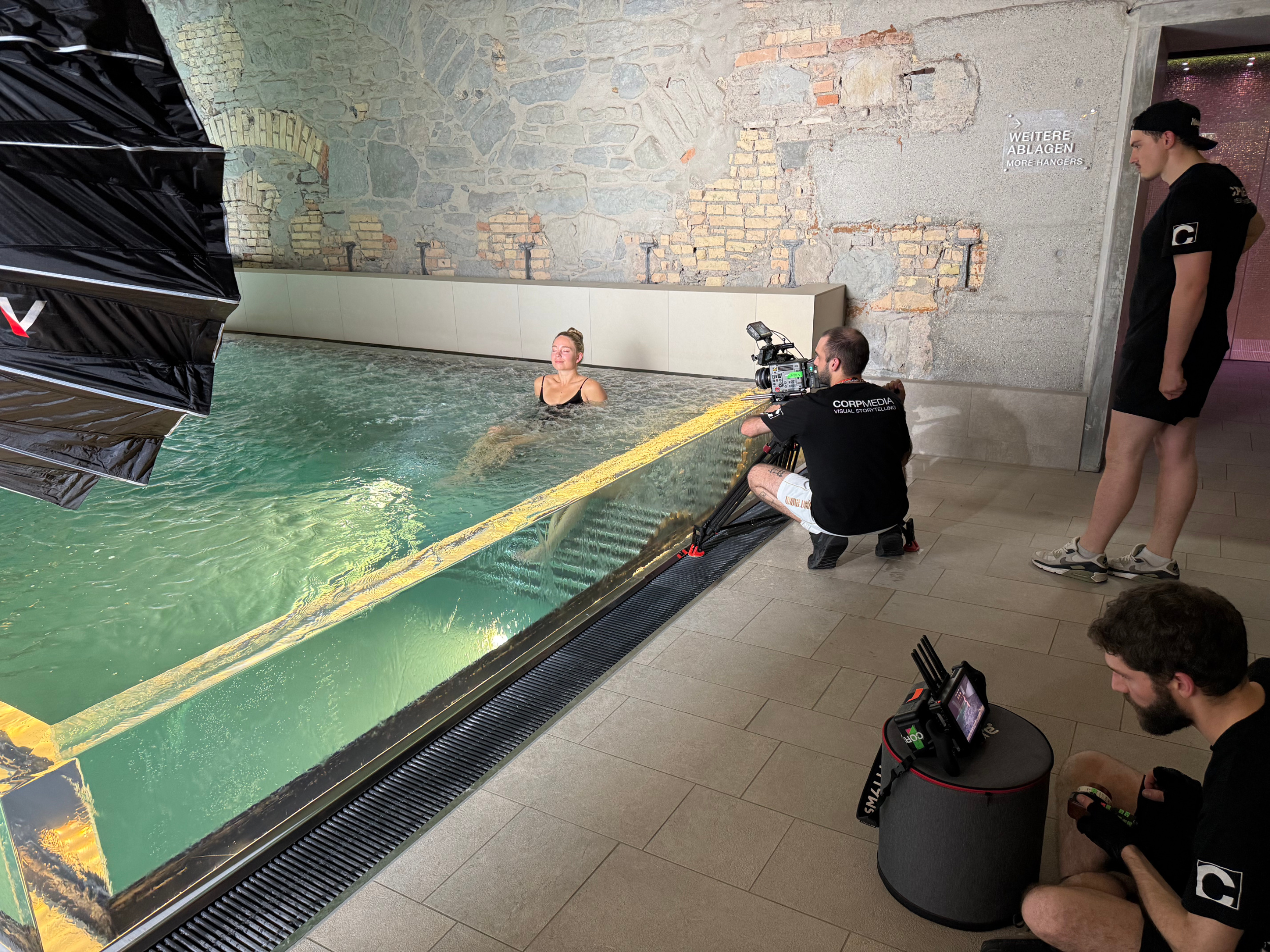 Weihnachtsspot hinter den Kulissen