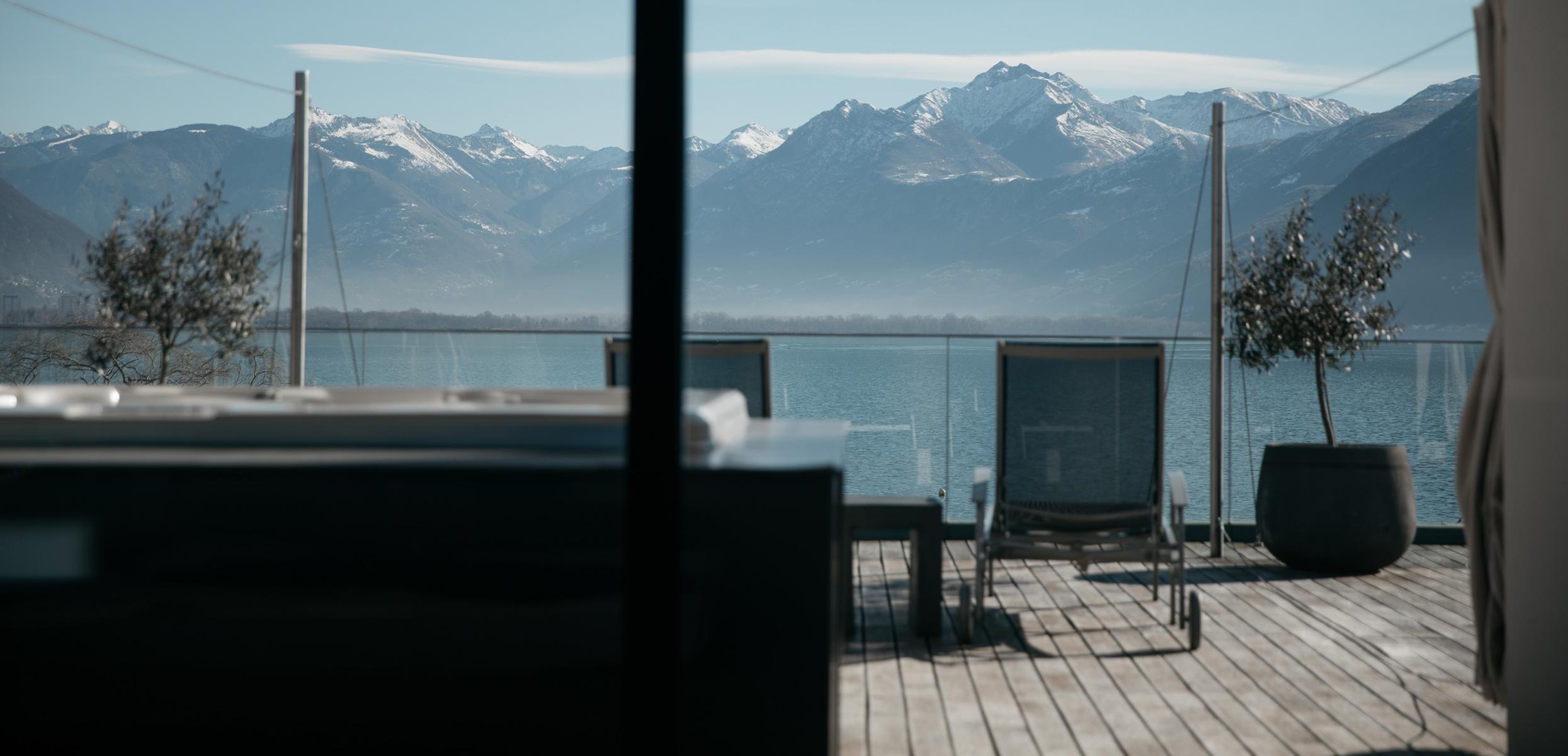 Termali Salini & Spa Locarno Private Spa Ausblick