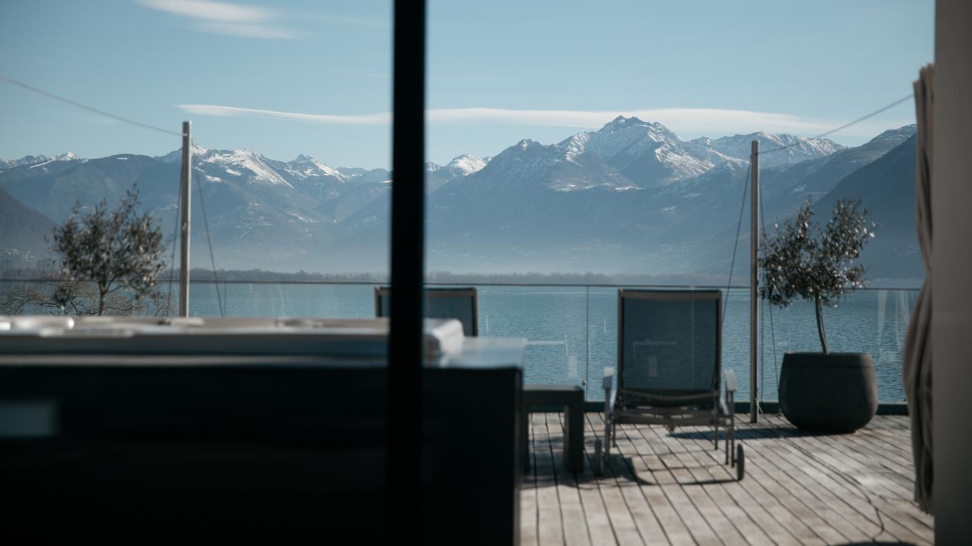 Termali Salini &amp; Spa Locarno Private Spa Ausblick