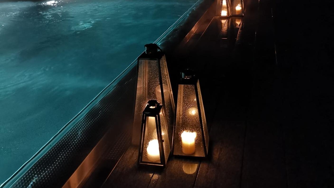 Mineralbad & Spa Rigi Kaltbad Candlelight Nachtbaden