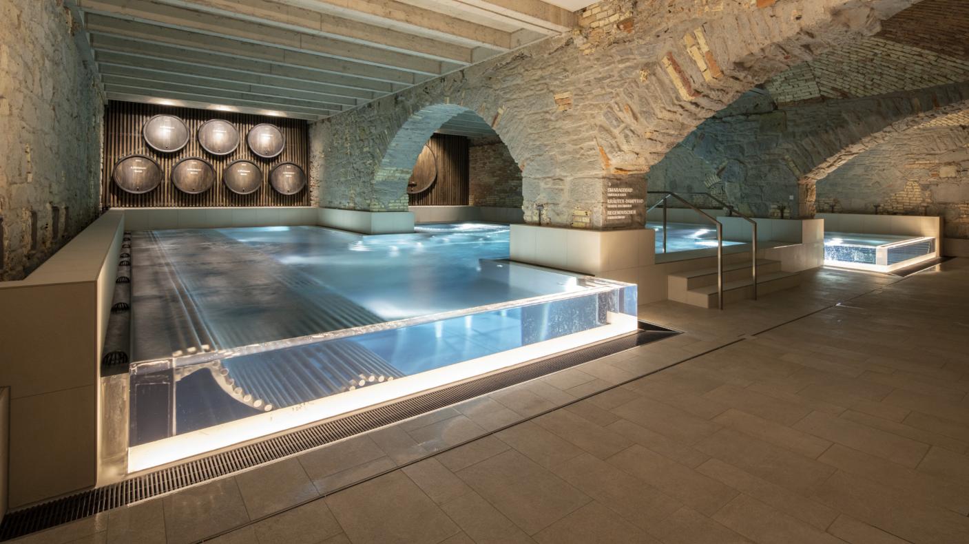 Thermalbadbereich im Hürlimannbad &amp; Spa Zürich