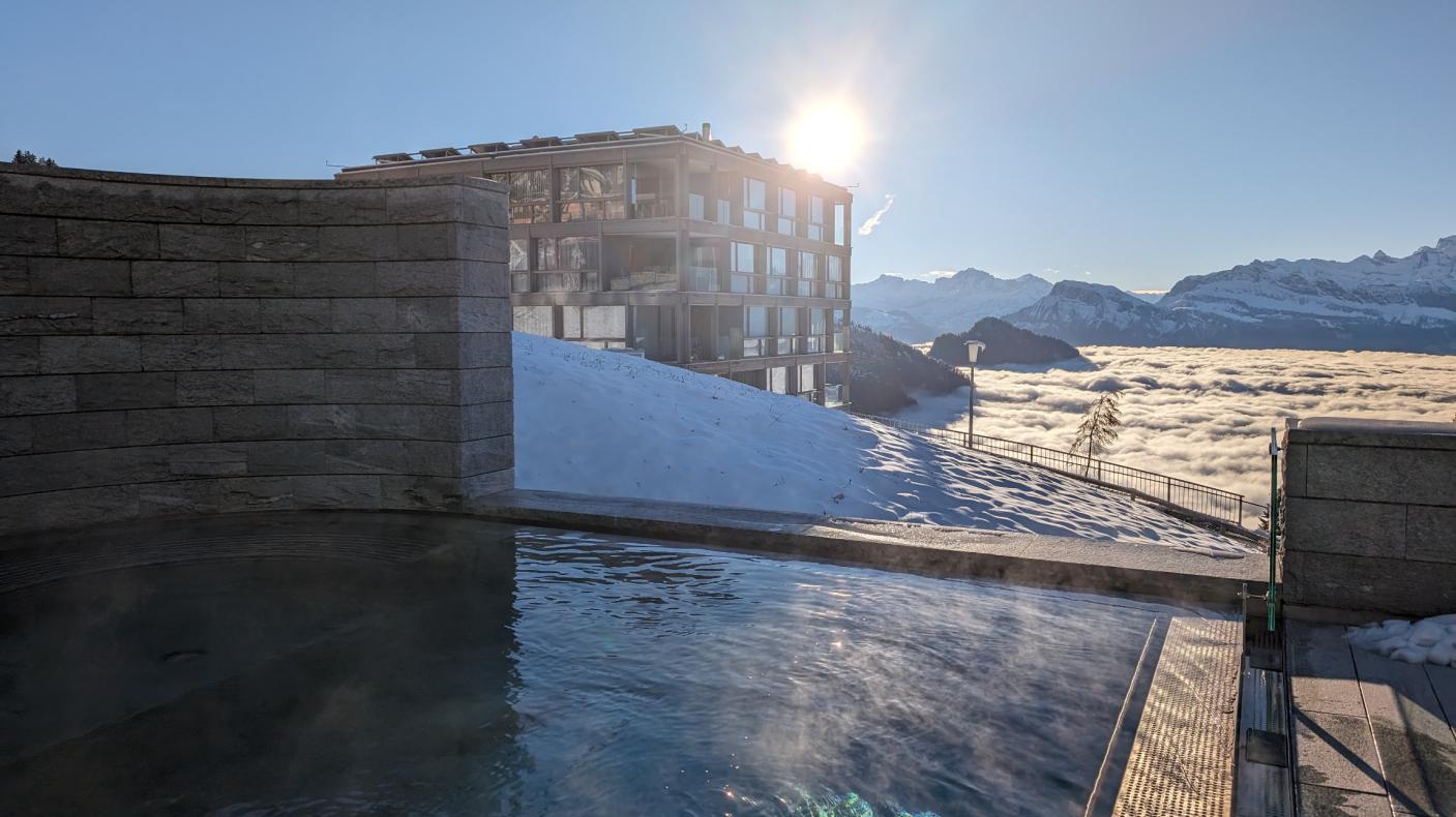 Mineralbad &amp; Spa Rigi Kaltbad im Winter