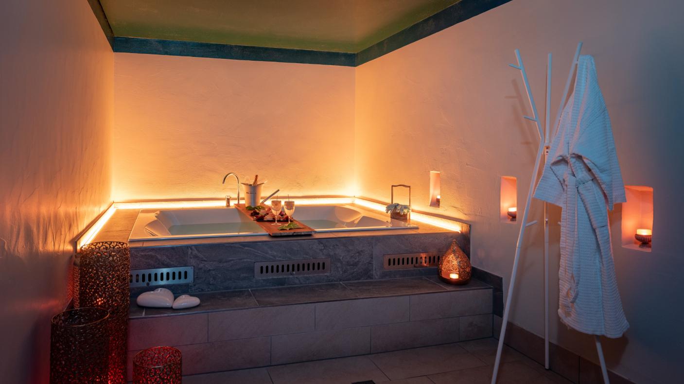 Entspannungsbad mit Apéro